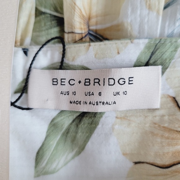 Bec & Bridge Floral Fleurette Mini Dress - Picture 9 of 13